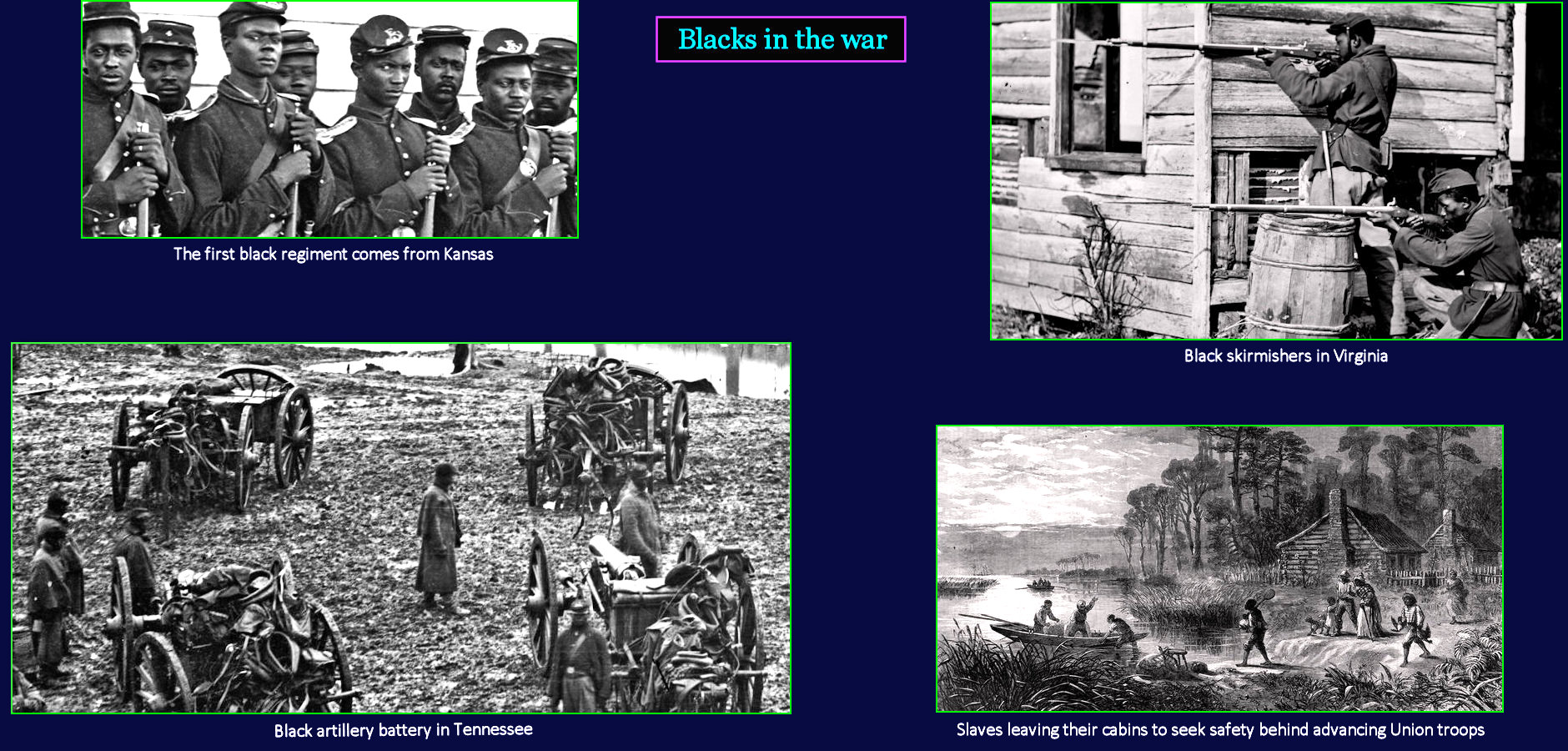 Black troops in the Civil War